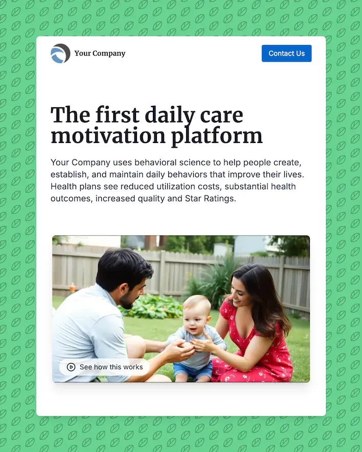 Screenshot of the Modern Company Astro Theme